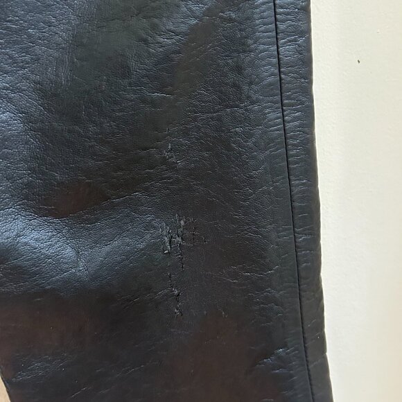 AGOLDE LEATHER & DENIM JEANS SIZE 26 - Picture 3 of 5